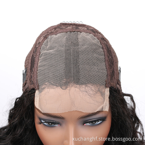 180% 200% Density Raw Human Hair Full Lace Deep Curly Wig,Wholesale Remy Brazilian Hair Wig Transparent Lace Wigs Pre-Plucked